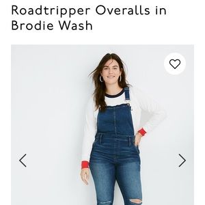 Madewell Roadtripper overalls in Brody Wash
